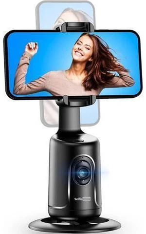 Auto Tracking Phone Holder, Auto Face Tracking Tripod, Portable All-in-one Smart Selfie Stick 360 Rotation Fast Face & Object Tracking Cameraman Robot Mount for Phone Video Vlog Live Streaming(Black) Auto Tracking Phone Holder, Auto Face Tracking Tripod, Portable All-in-one Smart Selfie Stick 360 Rotation Fast Face & Object Tracking Cameraman Robot Mount for Phone Video Vlog Live Streaming(Black)