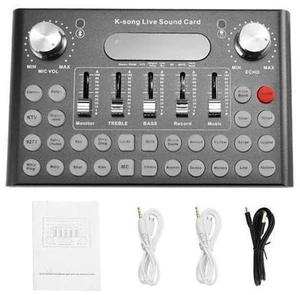 Sound Card Microphone Voice Music o Usb Headset Entertainment Karaoke Steamers K-Song Live Sound Card F007 Sound Card Microphone Voice Music o Usb Headset Entertainment Karaoke Steamers K-Song Live Sound Card F007