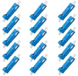 Duogalia 15 Pack Singlemode SC/UPC Male to LC/UPC Female Adapter Fiber Optic Connector FTTH Adaptor Convertor for Visual Fault Locator Single Mode 9/125um Optical Adapter for VFL Duogalia 15 Pack Singlemode SC/UPC Male to LC/UPC Female Adapter Fiber Optic Connector FTTH Adaptor Convertor for Visual Fault Locator Single Mode 9/125um Optical Adapter for VFL