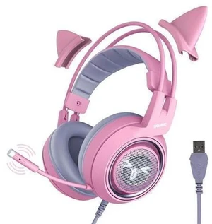 SOMIC G951pink Gaming Headset for PC, PS4, PS5, Laptop, Cat Ear Headphone USB Gaming Headphones with Mic Noise Cancelling, LED Light, 7.1 Virtual Surround Sound for Girls, Women (G951-PINK) SOMIC G951pink Gaming Headset for PC, PS4, PS5, Laptop, Cat Ear Headphone USB Gaming Headphones with Mic Noise Cancelling, LED Light, 7.1 Virtual Surround Sound for Girls, Women (G951-PINK)