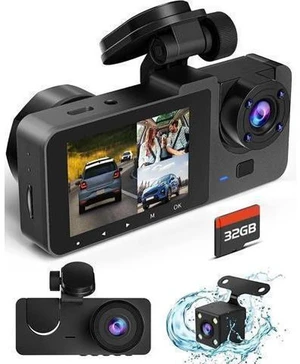 Dash Camera for Cars,4K Full UHD Car Camera Front Rear with 32GB Card,Built-in Super Night Vision,2.0' IPS Screen,170°Wide Angle,WDR, 24H Parking Mode, Loop Recording Dash Camera for Cars,4K Full UHD Car Camera Front Rear with 32GB Card,Built-in Super Night Vision,2.0' IPS Screen,170°Wide Angle,WDR, 24H Parking Mode, Loop Recording