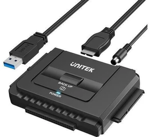 USB 3.0 to IDE and SATA Converter External Hard Drive Adapter Kit for Universal 2.5/3.5 HDD/SSD Hard Drive Disk One Touch Backup Function Included 12V/2A Power Adapter USB 3.0 to IDE and SATA Converter External Hard Drive Adapter Kit for Universal 2.5/3.5 HDD/SSD Hard Drive Disk One Touch Backup Function Included 12V/2A Power Adapter