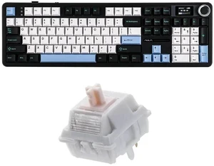 X Aula F108 PRO Wireless Gaming Keyboard with Screen+Cream Marble 47gf Gaming Keyboard Switches X Aula F108 PRO Wireless Gaming Keyboard with Screen+Cream Marble 47gf Gaming Keyboard Switches