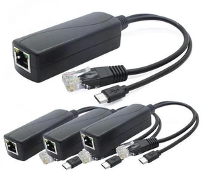 ANVISION 4-Pack 5V PoE Splitter, 48V to 5V 2.4A Adapter with Micro USB Plug, IEEE 802.3af Compliant, for IP Camera, Tablets, Dropcam or Raspberry Pi and More, AV-PS05-1 ANVISION 4-Pack 5V PoE Splitter, 48V to 5V 2.4A Adapter with Micro USB Plug, IEEE 802.3af Compliant, for IP Camera, Tablets, Dropcam or Raspberry Pi and More, AV-PS05-1