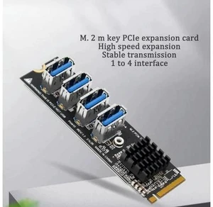 FOR M2 Riser Card for High-Speed Data Transfer from M.2 NVME to 4 Ports USB3.0 Card FOR M2 Riser Card for High-Speed Data Transfer from M.2 NVME to 4 Ports USB3.0 Card
