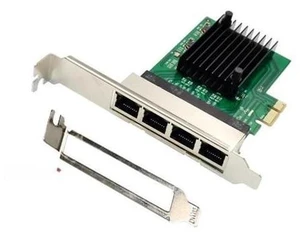 PCIE Network Card PCI-E X1 4-port Gigabit Ethernet Server Network Card Adapter for ROS Softrouter PCIE Network Card PCI-E X1 4-port Gigabit Ethernet Server Network Card Adapter for ROS Softrouter