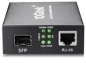 Fiber to Ethernet Media Converter, Gigabit SFP to RJ45 Fiber Converter,Support Multimode and Single Mode SFP Modules, 10/100/1000M RJ45, Auto-Negotiation Fiber to Ethernet Media Converter, Gigabit SFP to RJ45 Fiber Converter,Support Multimode and Single Mode SFP Modules, 10/100/1000M RJ45, Auto-Negotiation