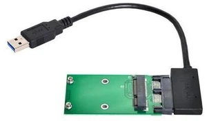 USB 3.0 to mSATA 50Pin SSD & 1.8" Micro SATA 7+9 16pin Adapter Add on Cards PCBA USB 3.0 to mSATA 50Pin SSD & 1.8" Micro SATA 7+9 16pin Adapter Add on Cards PCBA
