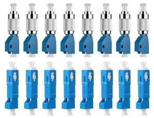 xunsomten-8PC FC Male to LC Female Hybrid Optical Fiber Convertor Adapter & 8PC LC Female to SC Male Hybrid Flange Singlemode 9/125 SM Optical Fiber Adapter Connector xunsomten-8PC FC Male to LC Female Hybrid Optical Fiber Convertor Adapter & 8PC LC Female to SC Male Hybrid Flange Singlemode 9/125 SM Optical Fiber Adapter Connector