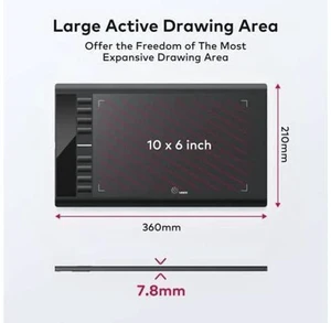 UGEE M708 V3 Graphics Drawing Tablet,10X6 Inches Digital Drawing Tablet with 8 Hot Keys 8192 Levels Pen Compatible with Chromebook, Linux, Windows 7/8/10/11, macOS 10.10 UGEE M708 V3 Graphics Drawing Tablet,10X6 Inches Digital Drawing Tablet with 8 Hot Keys 8192 Levels Pen Compatible with Chromebook, Linux, Windows 7/8/10/11, macOS 10.10