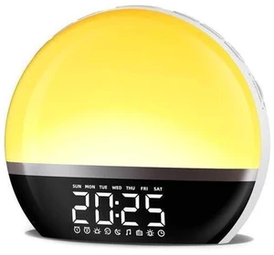 SoundLegend FM Radio Sunrise Alarm Clock Sound Machine Wake-Up Light Sunrise Sunset Simulation Adjustable Volume Brightness Sleep Aid 13 Colors 23 Sounds 28 Tunes Snooze Dual Alarm 4 Timers SoundLegend FM Radio Sunrise Alarm Clock Sound Machine Wake-Up Light Sunrise Sunset Simulation Adjustable Volume Brightness Sleep Aid 13 Colors 23 Sounds 28 Tunes Snooze Dual Alarm 4 Timers