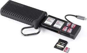 CreateMate High-Speed 2-in-1 SD Card Reader Adapter USB 3.1 Type-C UHS- SD 4.0/Micro SD Card Reader & Holder for Cameras Smartphones Drones Action Cameras (Black for SD/Micro SD) CreateMate High-Speed 2-in-1 SD Card Reader Adapter USB 3.1 Type-C UHS- SD 4.0/Micro SD Card Reader & Holder for Cameras Smartphones Drones Action Cameras (Black for SD/Micro SD)