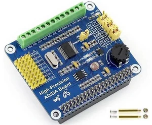 High-Precision AD/DA Expansion Board for Raspberry Pi 4B/Raspberry Pi 3B+/Raspberry Pi3B/2B/Raspberry Pi Zero/Zero W/Zero WH/Raspberry Pi Zero 2W/ Zero 2WH/Jetson Nano, Onboard ADS1256/ DAC8552 Chip High-Precision AD/DA Expansion Board for Raspberry Pi 4B/Raspberry Pi 3B+/Raspberry Pi3B/2B/Raspberry Pi Zero/Zero W/Zero WH/Raspberry Pi Zero 2W/ Zero 2WH/Jetson Nano, Onboard ADS1256/ DAC8552 Chip