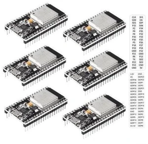 6Pcs ESP32 Development Board WiFi + Bluetooth Microcontroller Dual Cores ESP-32 ESP-32S Board ESP-WROOM-32 CP2102 Chip 38Pin Narrow Version 2 in 1 Dual Core Low Power Consumption ESP-32S 6Pcs ESP32 Development Board WiFi + Bluetooth Microcontroller Dual Cores ESP-32 ESP-32S Board ESP-WROOM-32 CP2102 Chip 38Pin Narrow Version 2 in 1 Dual Core Low Power Consumption ESP-32S