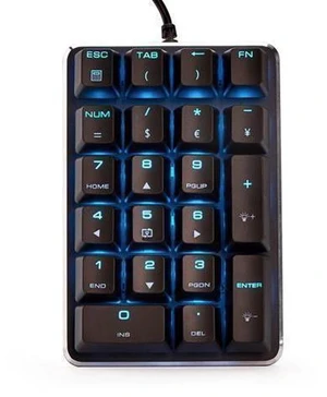 Qisan Mechanical Numeric Keypad GATERON Brown Switch Wired Ice Blue Backlight Gaming Keypad/Keyboard 21 Keys Portable Mechanical Numpad Extended Layout | Laptop Accessories | keypad for Computer Qisan Mechanical Numeric Keypad GATERON Brown Switch Wired Ice Blue Backlight Gaming Keypad/Keyboard 21 Keys Portable Mechanical Numpad Extended Layout | Laptop Accessories | keypad for Computer