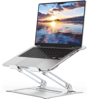 Aluminum Adjustable Laptop Stand No Wobble Laptop Riser Foldable Computer Notebook Stand Holder for 10-17 Laptops Lightweight & Sturdy Silver/B Aluminum Adjustable Laptop Stand No Wobble Laptop Riser Foldable Computer Notebook Stand Holder for 10-17 Laptops Lightweight & Sturdy Silver/B