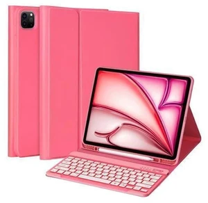 MMK for iPad Air 13 inch (M2) 2024 & for iPad Pro 12.9 Case with Keyboard, Keyboard case for iPad Pro 12.9 inch 6th 5th & iPad Air 13 inch, Backlit Bluetooth Wireless Keyboard with Pencil Holder,Red MMK for iPad Air 13 inch (M2) 2024 & for iPad Pro 12.9 Case with Keyboard, Keyboard case for iPad Pro 12.9 inch 6th 5th & iPad Air 13 inch, Backlit Bluetooth Wireless Keyboard with Pencil Holder,Red