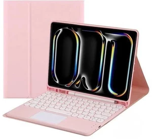 NUWONAYA Touchpad Keyboard Case for Galaxy Tab S9/S9 FE/S8/S7 with S Pen Holder,Candy Color Round Keys Magnetic Detachable Trackpad Keyboard,Pink NUWONAYA Touchpad Keyboard Case for Galaxy Tab S9/S9 FE/S8/S7 with S Pen Holder,Candy Color Round Keys Magnetic Detachable Trackpad Keyboard,Pink