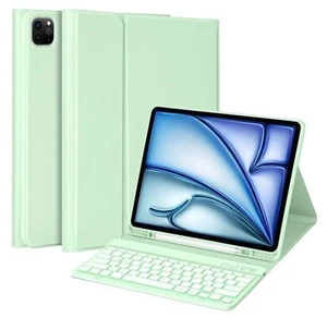 MMK For iPad Air 13 inch (M2) 2024 & For iPad Pro 12.9 Case with Keyboard, Keyboard case for iPad Pro 12.9 inch 6th 5th & iPad Air 13 inch, Backlit Bluetooth Wireless Keyboard with Pencil Holder,Green MMK For iPad Air 13 inch (M2) 2024 & For iPad Pro 12.9 Case with Keyboard, Keyboard case for iPad Pro 12.9 inch 6th 5th & iPad Air 13 inch, Backlit Bluetooth Wireless Keyboard with Pencil Holder,Green
