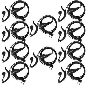 Retevis Walkie Talkie Earpiece with Mic G Shape 2 Pin Adjustable Volume Headset Compatible with Retevis H-777 RT22 RT21 Baofeng UV-5R 888S 2 Way Radio(10 Pack) Retevis Walkie Talkie Earpiece with Mic G Shape 2 Pin Adjustable Volume Headset Compatible with Retevis H-777 RT22 RT21 Baofeng UV-5R 888S 2 Way Radio(10 Pack)