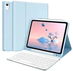 TQQ iPad Air 5th Generation Case with Keyboard - iPad Air Keyboard Case 10.9 inch, Detachable Keyboard Smart Case for iPad Air 5th Generation 2022/4th Generation 2020 (Blue) TQQ iPad Air 5th Generation Case with Keyboard - iPad Air Keyboard Case 10.9 inch, Detachable Keyboard Smart Case for iPad Air 5th Generation 2022/4th Generation 2020 (Blue)