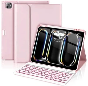 HOTLIFE for iPad Pro 13 Inch (M4) 2024 Case with Keyboard, Magnetic Detachable - 7 Color Backlit Keyboard Case for iPad Pro 13 (M4), Rechargeable Wireless Keyboard Case with Pencil Holder (Pink) HOTLIFE for iPad Pro 13 Inch (M4) 2024 Case with Keyboard, Magnetic Detachable - 7 Color Backlit Keyboard Case for iPad Pro 13 (M4), Rechargeable Wireless Keyboard Case with Pencil Holder (Pink)