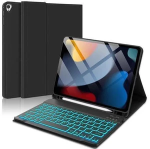 KVAGO Keyboard Case for iPad 10.2" - iPad 9th 8th 7th Generation Case with Keyboard, Backlit Detachable Bluetooth Keyboard, Folio Case for iPad Air 3rd Gen/iPad Pro 10.5" with Pencil Holder, Black KVAGO Keyboard Case for iPad 10.2" - iPad 9th 8th 7th Generation Case with Keyboard, Backlit Detachable Bluetooth Keyboard, Folio Case for iPad Air 3rd Gen/iPad Pro 10.5" with Pencil Holder, Black