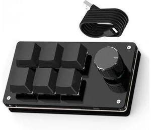 Programmable Macro Keyboard,6 Key Macro Mechanical Gaming Macro Keypad,Custom Knob KeyPad, Hot swappable Switch Gaming Keyboard,Wired programmable keypad with Drawing Programming Video Programmable Macro Keyboard,6 Key Macro Mechanical Gaming Macro Keypad,Custom Knob KeyPad, Hot swappable Switch Gaming Keyboard,Wired programmable keypad with Drawing Programming Video