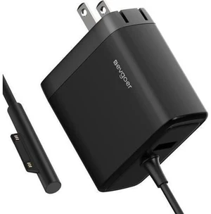 Surface Charger 65W Surface Pro Charger for Surface Pro 3/4/5/6/7/8/9/10/X Power Adapter Compatible for Both Surface Book/Laptop/Tablet Support 44W 36W (Foldable AC Plug) Surface Charger 65W Surface Pro Charger for Surface Pro 3/4/5/6/7/8/9/10/X Power Adapter Compatible for Both Surface Book/Laptop/Tablet Support 44W 36W (Foldable AC Plug)
