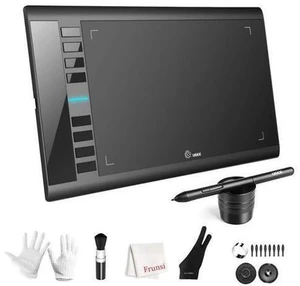 Graphics Drawing Tablet, UGEE M708 10 x 6 inch Large Drawing Tablet with 8 Hot Keys, Passive Stylus of 8192 Levels Pressure, UGEE M708 Graphics Tablet for Paint, Design, Art Creation Sketch Black Graphics Drawing Tablet, UGEE M708 10 x 6 inch Large Drawing Tablet with 8 Hot Keys, Passive Stylus of 8192 Levels Pressure, UGEE M708 Graphics Tablet for Paint, Design, Art Creation Sketch Black