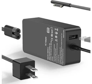 65W Surface Pro Laptop Charger Compatible with Surface Pro 10 9 8 X 7+ 7 6 5 4 3 Magnetic Surface Connector Support 65W 44W 36W with USB Port 65W Surface Pro Laptop Charger Compatible with Surface Pro 10 9 8 X 7+ 7 6 5 4 3 Magnetic Surface Connector Support 65W 44W 36W with USB Port