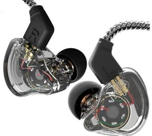 CCZ Yinyoo Melody in Ear Monitors Earphones Headphones Wired Earbuds without Microphone IEM HIFI Bass with 1DD 1BA Ear fins 4N OFC Cable for Musicians Singer on Stage Studio (no mic clear black) CCZ Yinyoo Melody in Ear Monitors Earphones Headphones Wired Earbuds without Microphone IEM HIFI Bass with 1DD 1BA Ear fins 4N OFC Cable for Musicians Singer on Stage Studio (no mic clear black)