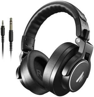 Studio Monitor Mixing DJ Headphones, 50mm Driver Professional Over Ear Wired Headset with 3.5mm to 6 Studio Monitor Mixing DJ Headphones, 50mm Driver Professional Over Ear Wired Headset with 3.5mm to 6