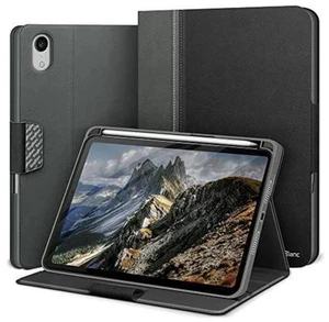 KingBlanc Case for iPad Mini 6th Generation Case 2021 (8.3-inch) with Pencil Holder, PU Leather Smart Stand Cover, Auto Sleep/Wake, Multi-Angle for Viewing/Typing, Folio for Apple iPad Mini 6, Black KingBlanc Case for iPad Mini 6th Generation Case 2021 (8.3-inch) with Pencil Holder, PU Leather Smart Stand Cover, Auto Sleep/Wake, Multi-Angle for Viewing/Typing, Folio for Apple iPad Mini 6, Black