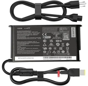 135W AC Charger Fit for Lenovo ThinkPad X1 Extreme Gen 1 2 3 4 5 IdeaPad Gaming 3-15 L340 Yoga Y50-80 Y50P Y50P-70Y Y40-70 Y50-70 Laptop Adapter Power Cord 135W AC Charger Fit for Lenovo ThinkPad X1 Extreme Gen 1 2 3 4 5 IdeaPad Gaming 3-15 L340 Yoga Y50-80 Y50P Y50P-70Y Y40-70 Y50-70 Laptop Adapter Power Cord