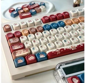 Meow Kitchen - PBT Keycaps Set XOA Profile Cute Round Keycaps 131 Keys Custom Dye-Sublimation Keyboard Keycaps for 60% 65% 70% 75% 100% Cherry Gateron MX Switches Mechanical Keyboards (Keycaps Only) Meow Kitchen - PBT Keycaps Set XOA Profile Cute Round Keycaps 131 Keys Custom Dye-Sublimation Keyboard Keycaps for 60% 65% 70% 75% 100% Cherry Gateron MX Switches Mechanical Keyboards (Keycaps Only)
