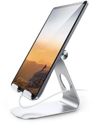 Tablet Stand Adjustable Tablet Stand Desktop Stand Holder Dock Compatible with Tablet Such as iPad Pro 97 105 129 Air Mini 4 3 2 Kindle Nexus Tab EReader 413 Silver Tablet Stand Adjustable Tablet Stand Desktop Stand Holder Dock Compatible with Tablet Such as iPad Pro 97 105 129 Air Mini 4 3 2 Kindle Nexus Tab EReader 413 Silver