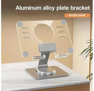 Physowell Tablet Holder,acrylic iPad Stand, 360 Rotating Base,Foldable Adjustable Tablet Stand,Tablet Stand for Desk,Compatible with iPad Pro Air Mini 4 to 12.9-inchTablet Physowell Tablet Holder,acrylic iPad Stand, 360 Rotating Base,Foldable Adjustable Tablet Stand,Tablet Stand for Desk,Compatible with iPad Pro Air Mini 4 to 12.9-inchTablet