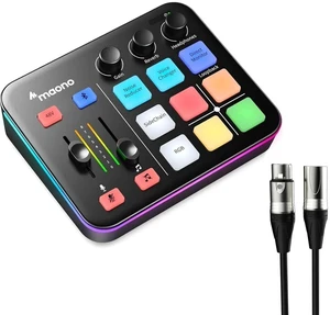 G1 NEO Gaming Audio Mixer, Audio Interface with Pro-preamp, RGB, Bluetooth, 48V Phantom Power for Li G1 NEO Gaming Audio Mixer, Audio Interface with Pro-preamp, RGB, Bluetooth, 48V Phantom Power for Li