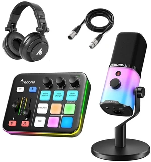 PD100X XLR/USB Gaming Microphone & caster G1 NEO & Studio Headphone & All in One Gaming Gear Bundle PD100X XLR/USB Gaming Microphone & caster G1 NEO & Studio Headphone & All in One Gaming Gear Bundle