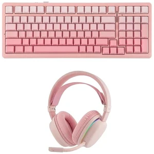 Aula F99 96% Creamy Gasket Mechanical Keyboard with Aula G7 Gaming Headset Aula F99 96% Creamy Gasket Mechanical Keyboard with Aula G7 Gaming Headset