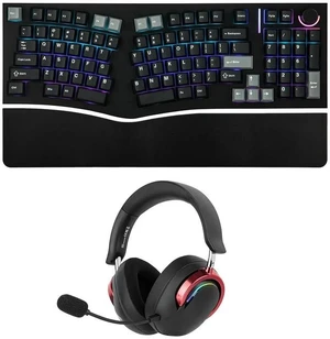 Feker Alice98 Ergonomic 98 Keys Custom Mechanical Keyboard with Aula A700 Gaming Headset Feker Alice98 Ergonomic 98 Keys Custom Mechanical Keyboard with Aula A700 Gaming Headset