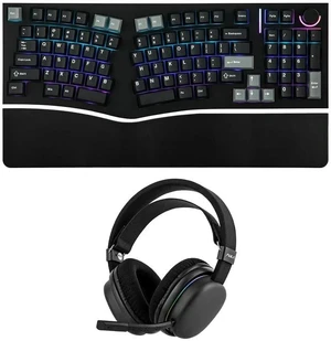 Feker Alice98 Ergonomic 98 Keys Custom Mechanical Keyboard with Aula G7 Gaming Headset Feker Alice98 Ergonomic 98 Keys Custom Mechanical Keyboard with Aula G7 Gaming Headset