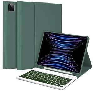 MMK iPad Pro 11 inch 4th 3rd Gen Case with Keyboard, iPad Air 5th 4th 10.9 inch & iPad Air 11 inch (M2) 2024 Keyboard Case, Detachable Bluetooth Keyboard with Pencil Holder - Deep Green MMK iPad Pro 11 inch 4th 3rd Gen Case with Keyboard, iPad Air 5th 4th 10.9 inch & iPad Air 11 inch (M2) 2024 Keyboard Case, Detachable Bluetooth Keyboard with Pencil Holder - Deep Green