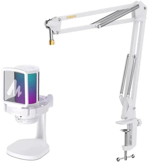 USB Gaming Microphone with Boom Arm Microphone Stand: Noise Cancellation Condenser Mic Kit with RGB USB Gaming Microphone with Boom Arm Microphone Stand: Noise Cancellation Condenser Mic Kit with RGB