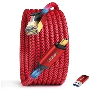 USB C to Ethernet Cable 10 FT - 2 in 1 USB A/C to RJ45 Cable 1Gbps Braided Ethernet to USB C Cable Type C to RJ45 Ethernet for Thunderbolt 4/5 MacBook Pro/Air iPhone 16/17 XPS Galaxy S24 USB C to Ethernet Cable 10 FT - 2 in 1 USB A/C to RJ45 Cable 1Gbps Braided Ethernet to USB C Cable Type C to RJ45 Ethernet for Thunderbolt 4/5 MacBook Pro/Air iPhone 16/17 XPS Galaxy S24