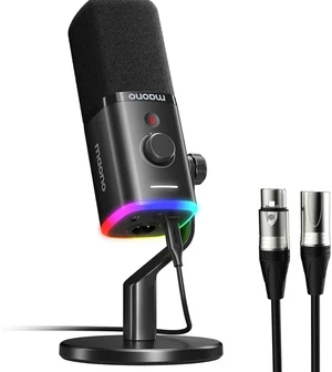 PD100X USB/XLR Dynamic Microphone for PC with 6FT XLR Cable, Computer Streaming Gaming Mic with RGB PD100X USB/XLR Dynamic Microphone for PC with 6FT XLR Cable, Computer Streaming Gaming Mic with RGB