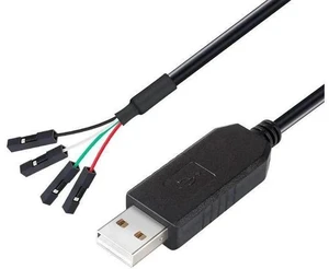 DTECH USB to TTL Serial Adapter 3.3V Debug Cable TX RX Signal 4 Pin Female Socket PL2303 Prolific Chip for Windows 10 8 7 XP Vista (3-Meter, Black) DTECH USB to TTL Serial Adapter 3.3V Debug Cable TX RX Signal 4 Pin Female Socket PL2303 Prolific Chip for Windows 10 8 7 XP Vista (3-Meter, Black)