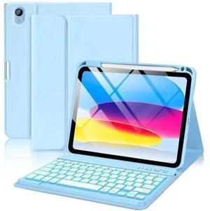 aMZCaSE for iPad 10th Generation Case with Keyboard 10.9 Inch(2022),7 Colors Backlight Keyboard Case,Detachable Wireless Keyboard Cove with Pencil Holder for New iPad 10th Gen,Light Blue aMZCaSE for iPad 10th Generation Case with Keyboard 10.9 Inch(2022),7 Colors Backlight Keyboard Case,Detachable Wireless Keyboard Cove with Pencil Holder for New iPad 10th Gen,Light Blue