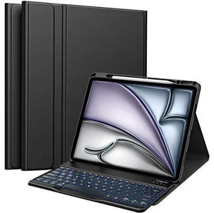 MoKo for iPad Air 13 Inch Case with Keyboard (M3 2025/M2 2024), iPad Pro 12.9 inch (5th/6th Gen) Keyboard Case with 7 Colors Backlit, Pencil Holder, Multi-Angle Detachable Bluetooth Keyboard Off-Black MoKo for iPad Air 13 Inch Case with Keyboard (M3 2025/M2 2024), iPad Pro 12.9 inch (5th/6th Gen) Keyboard Case with 7 Colors Backlit, Pencil Holder, Multi-Angle Detachable Bluetooth Keyboard Off-Black
